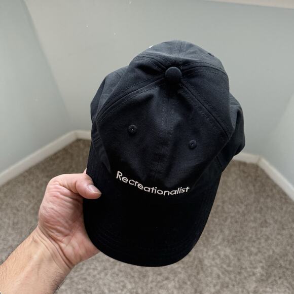 NWT Outdoor Voices Recreationalist Black Hat Baseball Cap OV Strapback - Picture 6 of 7